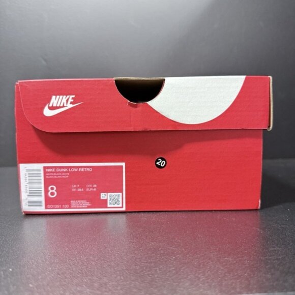 Nike Panda Dunk Low Retro Shoes Mens Size 8 White Black DD1391-100 Sneakers - Picture 16 of 16